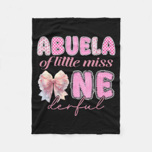 Abuela Of Little Miss Onederful Coquette 1st Fleece Blanket