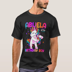 Abuela of the Birthday Boy Dabbing Unicorn Party 1 T-Shirt