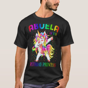 Abuela Of The Birthday Princess Dabbing Unicorn Gi T-Shirt