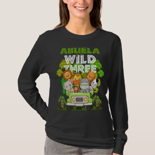 Abuela Of The Wild Three Zoo Truck Birthday Safari T-Shirt