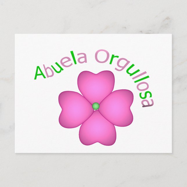 Abuela Orgullosa Postcard (Front)