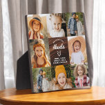 Abuela We Love You Hearts Wood Photo Collage Plaque<br><div class="desc">The Abuela We Love You Heart Modern Photo Collage Plaque is a touching and personalised gift that showcases your love for your grandmother. This beautifully designed plaque features a heart-shaped photo collage, allowing you to add your favourite family pictures in a modern and stylish layout. The heartfelt "We Love You,...</div>