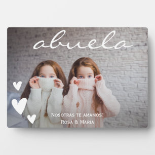 Abuela We Love You Personalised Photo Plaque
