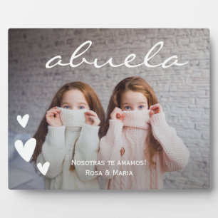 Abuela We Love You Personalized Large Photo Plaque