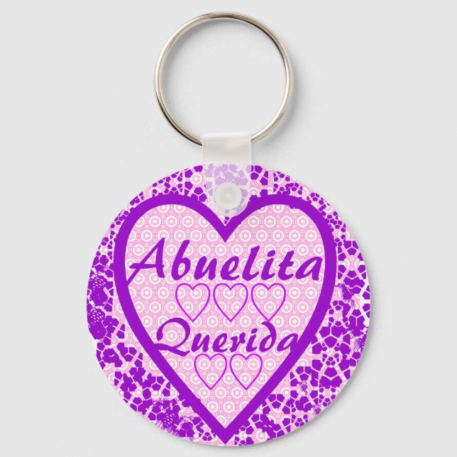 Abuelita Querida Key Ring (Front)