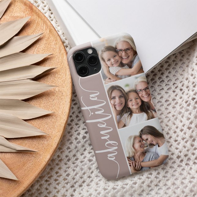 Abuelita Script Grandma Photo Collage Case-Mate iPhone Case (Creator Uploaded)