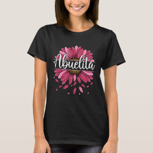 Abuelita With Floral Graphic Cute Women Mum Mother T-Shirt