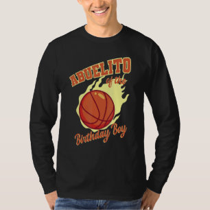 Abuelito Of The Birthday Boy Basketball Family Bda T-Shirt