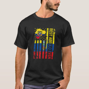 Abuelo Ecuadorian Grandpa Ecuador Usa Flag Father T-Shirt