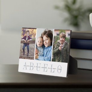 Abuelo   Grandchildren Photo Collage Plaque