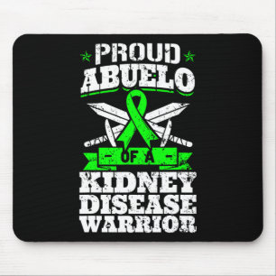 Abuelo Of A Kidney Disease Warrior Awareness Grand Mouse Pad