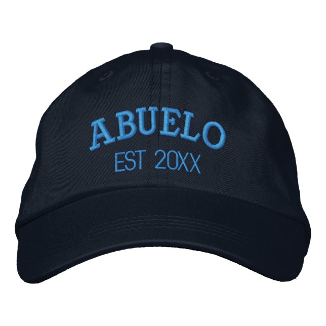 Abuelo Personalised Grandpa Gift Custom Text Embroidered Hat (Front)