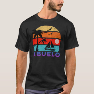 Abuelo Retro Sunset Ocean Grandfather T-Shirt