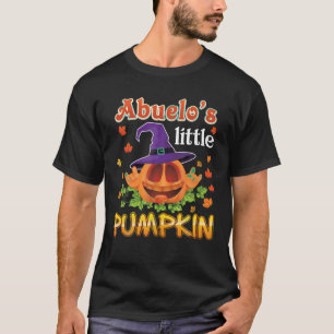 Abuelo s Little Pumpkin Halloween Cute Scary In Th T-Shirt