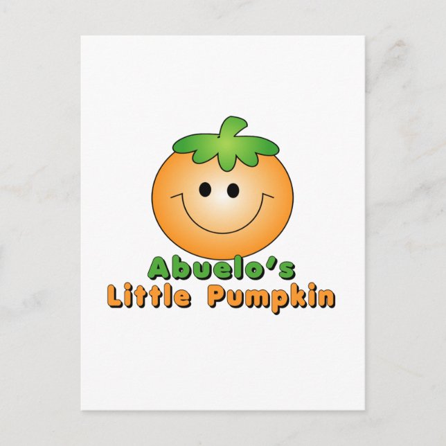 Abuelo's little pumpkin Abuelo Postcard (Front)