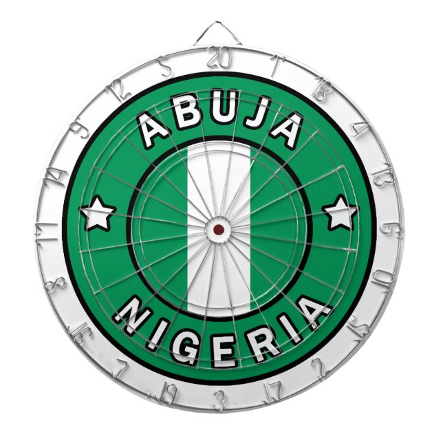 Abuja Nigeria Dartboard (Front)