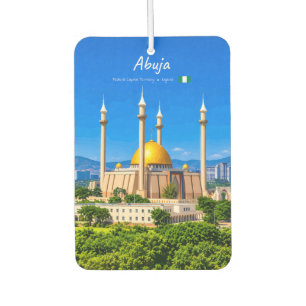 Abuja, Nigeria - National Mosque Golden Dome Car Air Freshener