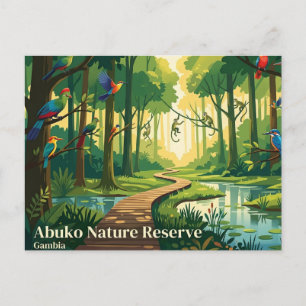 Abuko Nature Reserve Gambia Postcard