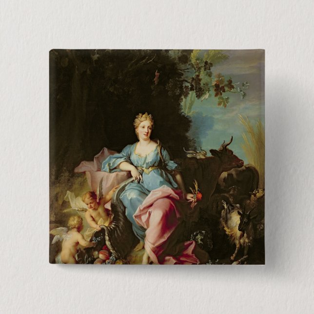 Abundance, 1719 15 cm square badge (Front)
