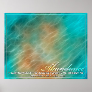 Abundance Abstract Energy Poster