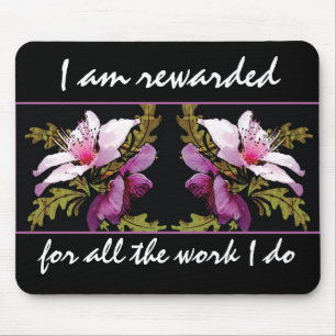 Abundance Affirmation Motivational Mousepad