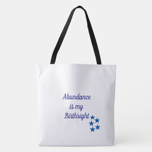 Abundance Birthright Tote Bag (Front)
