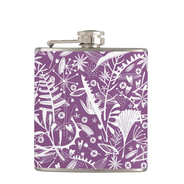 Abundance Botanical Berry Floral Flask (Front)