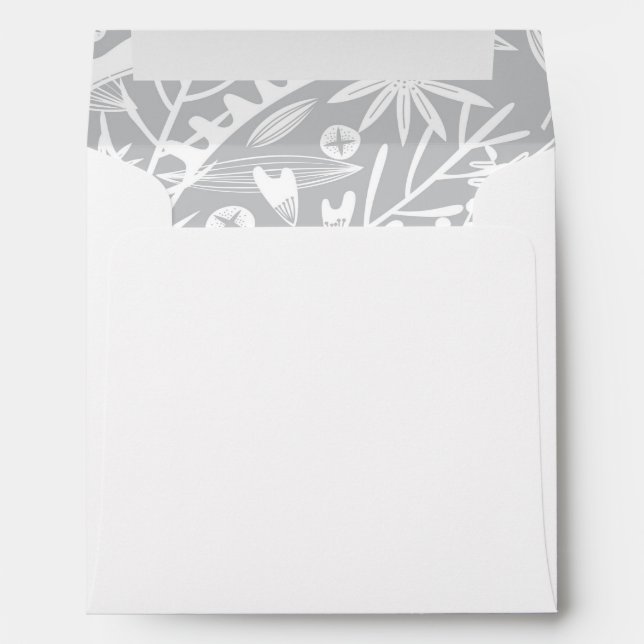 Abundance Botanical Silver Envelope (Back (Bottom))