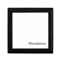Abundance. - Clean Black and White Text Box