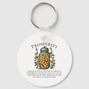 Abundance Jar Money Chant for Prosperity Key Ring