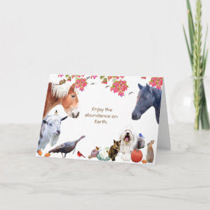 Abundance of Earth:HappyThanksgiving Holiday Card