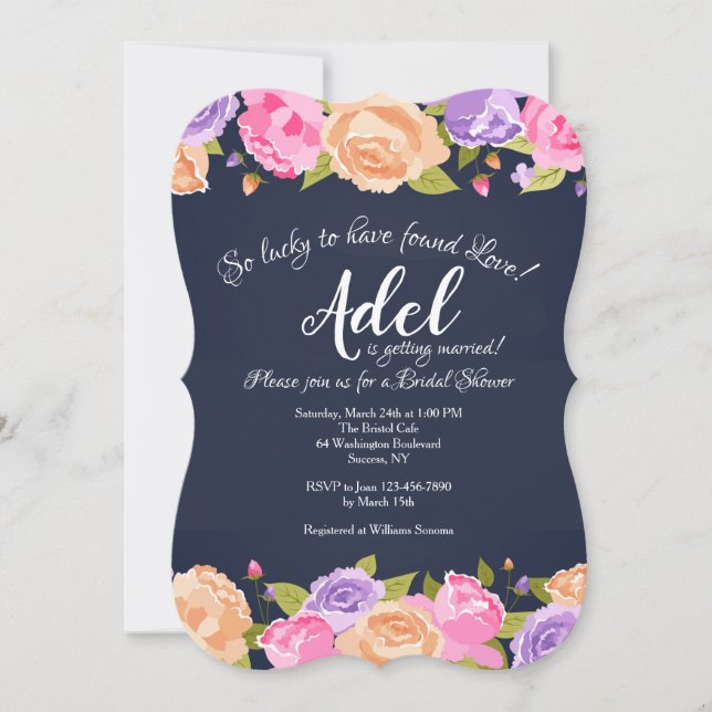 Abundance of Flowers Invitation (Front)