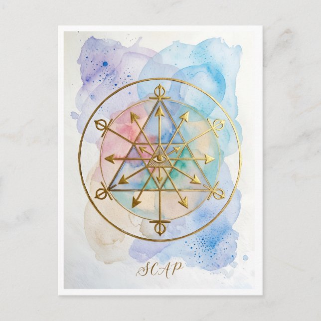 Abundance Radionic Symbol Art Postcard (Front)