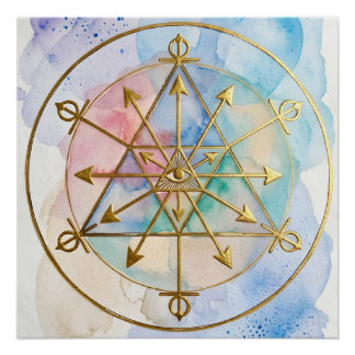 Abundance Radionic Symbol Art Poster