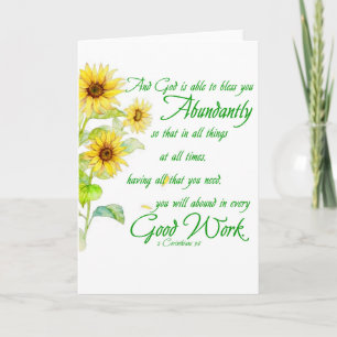 Abundant blessings card