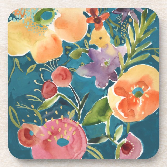 Abundant Florals I Coaster (Front)