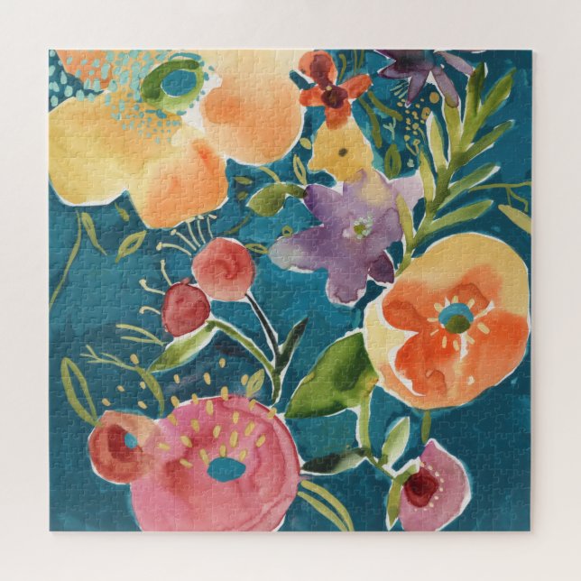 Abundant Florals I Jigsaw Puzzle (Horizontal)