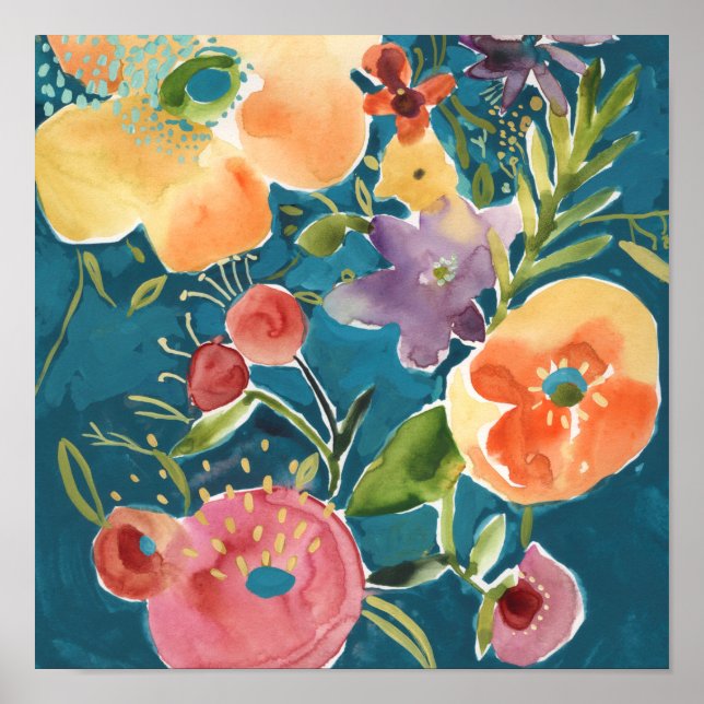 Abundant Florals I Poster (Front)