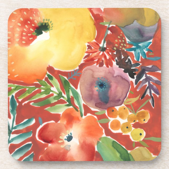 Abundant Florals III Coaster (Front)