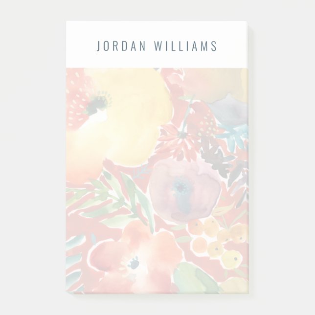 Abundant Florals III Post-it Notes (Front)