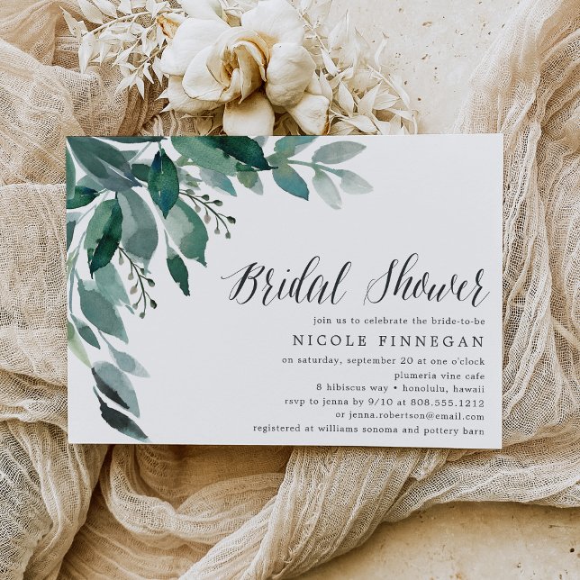 Abundant Foliage | Bridal Shower Invitation (Creator Uploaded)