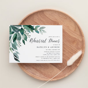 Abundant Foliage   Rehearsal Dinner Invitation