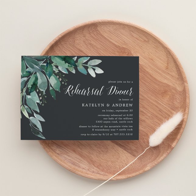Abundant Foliage | Rehearsal Dinner Invitation (Creator Uploaded)
