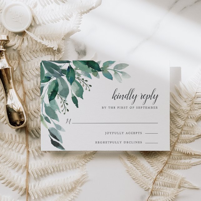 Abundant Foliage RSVP Card (Creator Uploaded)