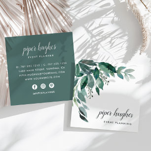 Abundant Foliage Square Business Card