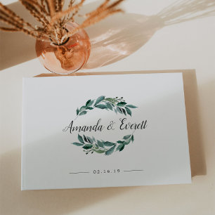 Abundant Foliage Wedding Guest Book