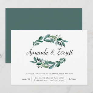 Abundant Foliage Wedding Invitation