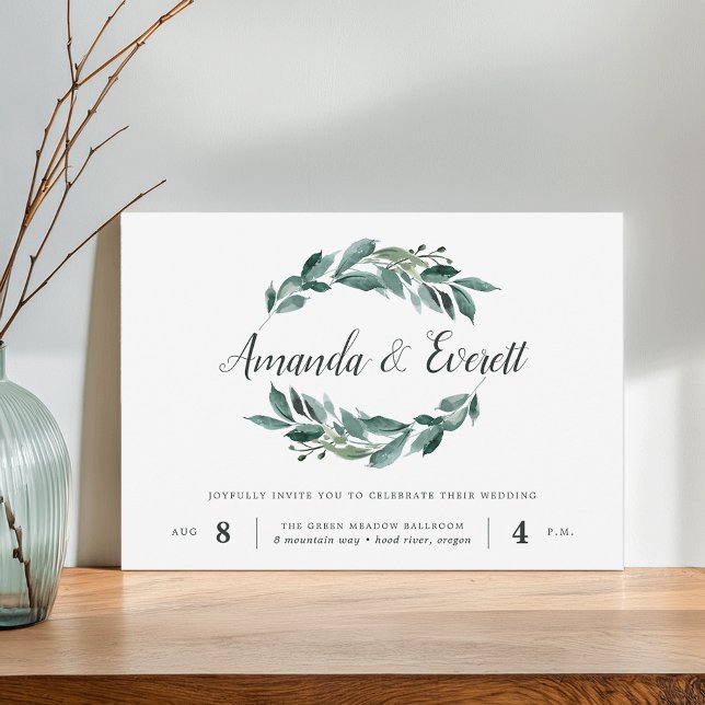 Abundant Foliage Wedding Invitation (Creator Uploaded)