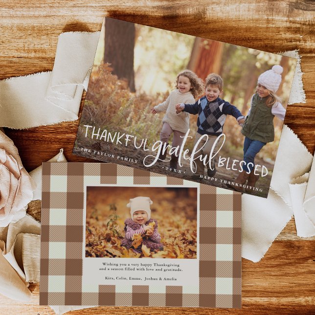 Abundant Gratitude | Thanksgiving Photo Card (Creator Uploaded)