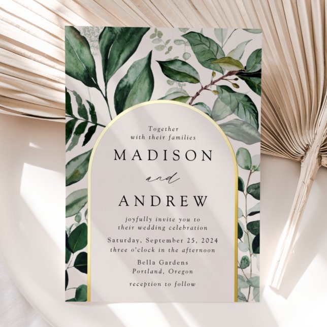 Abundant Greenery Cream Arch Frame Wedding (Creator Uploaded)